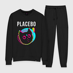 Костюм хлопковый женский Placebo rock star cat, цвет: черный