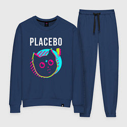 Костюм хлопковый женский Placebo rock star cat, цвет: тёмно-синий