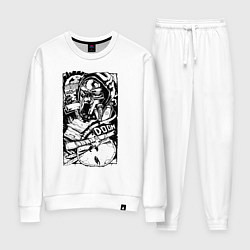 Костюм хлопковый женский Wu tang - Mf doom, цвет: белый