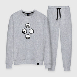 Женский костюм Турист, горы и птицы