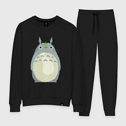 Костюм хлопковый женский Neighbor Totoro, цвет: черный