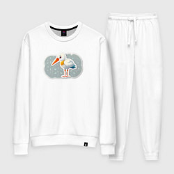 Женский костюм Птенец черно белого аиста