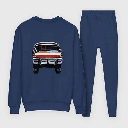 Женский костюм Райан гослинг за рулём мем / Тёмно-синий – фото 2