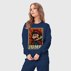 Костюм хлопковый женский Jump Mario, цвет: тёмно-синий — фото 2