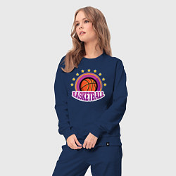Костюм хлопковый женский Basket stars, цвет: тёмно-синий — фото 2
