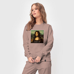 Костюм хлопковый женский Monday Lisa, цвет: пыльно-розовый — фото 2