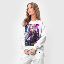 Костюм хлопковый женский League of Legends Kaisa Kda, цвет: белый — фото 2