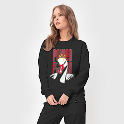 Костюм хлопковый женский Гусь Power, цвет: черный — фото 2