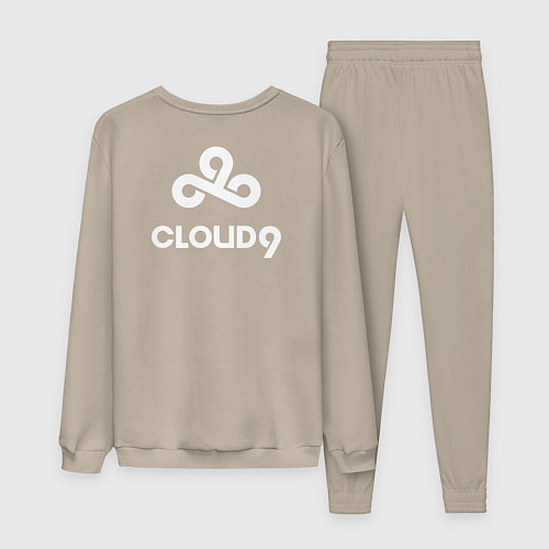 Женский костюм Cloud9 - white logo / Миндальный – фото 2