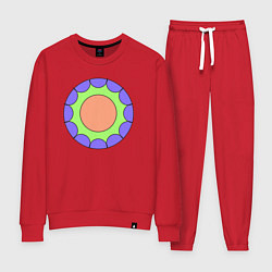 Женский костюм Салатовая звезда с окружностями