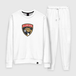 Костюм хлопковый женский Florida Panthers NHL, цвет: белый