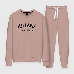 Костюм хлопковый женский Juliana never alone - motto, цвет: пыльно-розовый