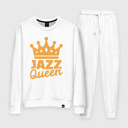 Костюм хлопковый женский Королева джаза, цвет: белый