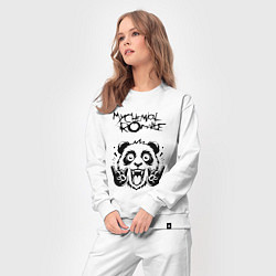 Костюм хлопковый женский My Chemical Romance - rock panda, цвет: белый — фото 2