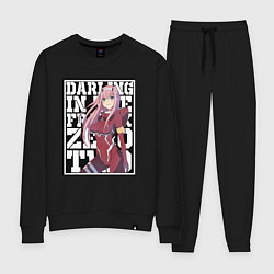 Костюм хлопковый женский Darling in the FranXX zero, цвет: черный