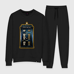 Костюм хлопковый женский Tardis Sherlock, цвет: черный