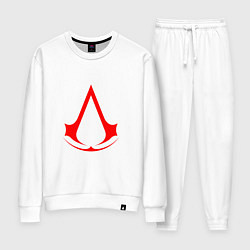 Костюм хлопковый женский Red logo of assassins, цвет: белый