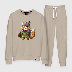 Женский костюм Кот в доспехах викинга