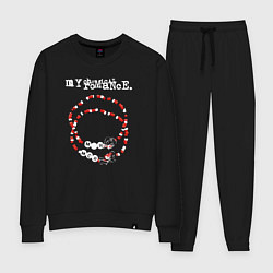 Костюм хлопковый женский My Chemical Romance rosary beads, цвет: черный