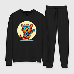 Женский костюм Рыжий кот с гитарой поет песню