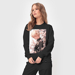 Костюм хлопковый женский Моя геройская академия Кацуки Бакуго причуда, цвет: черный — фото 2