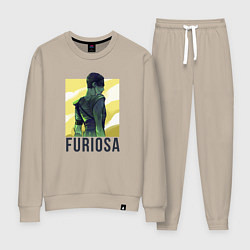Костюм хлопковый женский Фуриоса, цвет: миндальный