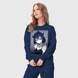 Костюм хлопковый женский Чёрный клевер Секре Сваллотейл Неро, цвет: тёмно-синий — фото 2