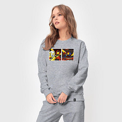 Костюм хлопковый женский Ultrakill meme, цвет: меланж — фото 2