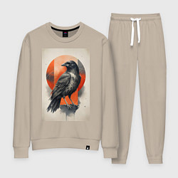 Женский костюм Силуэт черной ворон