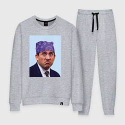 Костюм хлопковый женский Michael Scott - Prison mike the office meme, цвет: меланж