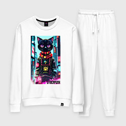 Женский костюм Котёнок в мегаполисе - киберпанк