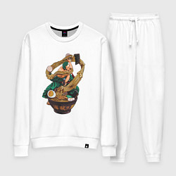 Костюм хлопковый женский One piece Зоро Zoro удон, цвет: белый