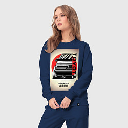 Костюм хлопковый женский Toyota Sprinter, цвет: тёмно-синий — фото 2