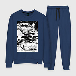 Костюм хлопковый женский Nissan silvia subaru forester, цвет: тёмно-синий