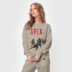 Костюм хлопковый женский Легенды Апекса, цвет: миндальный — фото 2