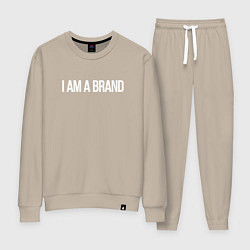 Костюм хлопковый женский I am a brand, цвет: миндальный