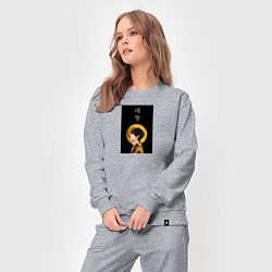 Костюм хлопковый женский Техен луна, цвет: меланж — фото 2