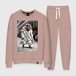 Женский костюм Модный капибара манекенщик - дефиле животных