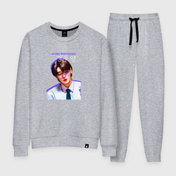 Костюм хлопковый женский Jeong Wooyoung Ateez, цвет: меланж