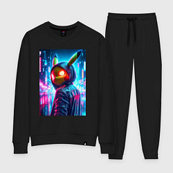 Женский костюм Крутой Пикачу в модном прикиде - нейроарт