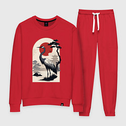 Женский костюм Журавль и солнце в японском стиле