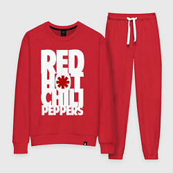 Костюм хлопковый женский RHCP - title and logo, цвет: красный