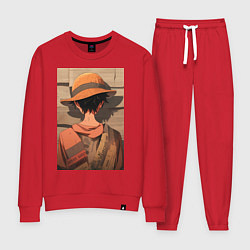 Женский костюм Ван-Пис Луффи стенгазета