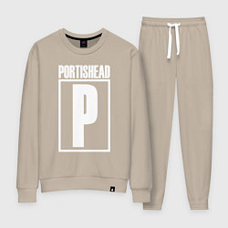 Костюм хлопковый женский Portishead, цвет: миндальный