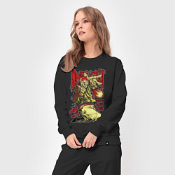 Костюм хлопковый женский Limp Bizkit skull, цвет: черный — фото 2