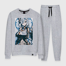 Костюм хлопковый женский Геншин Шэнь Хэ, цвет: меланж