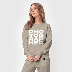 Костюм хлопковый женский Фотограф арт, цвет: миндальный — фото 2