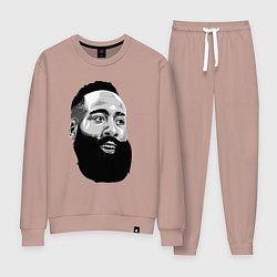 Костюм хлопковый женский James Harden, цвет: пыльно-розовый