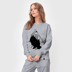 Костюм хлопковый женский Лорд Волан-де-Морт и Дары смерти, цвет: меланж — фото 2