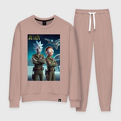 Женский костюм Rick and Morty - air force нейроарт